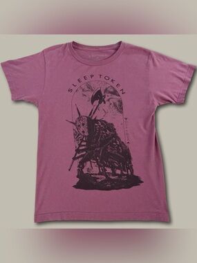 Sleep Token Band Tee Unisex M Mauve Alt Metal Goth Merch Graphic